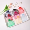 Wholesale of plain and transparent organza bags with drawn-up openings, gift bags, jewelry bags, and packaging mesh bags Specification image